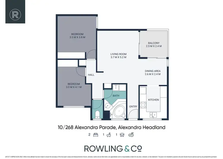Floorplan of Homely unit listing, 10/268 Alexandra Parade, Alexandra Headland QLD 4572