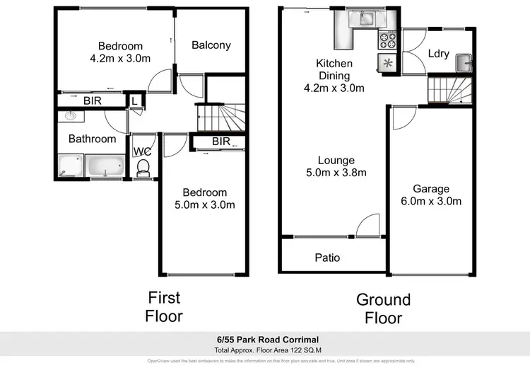 Floorplan of Homely townhouse listing, 6/55 Park Road, East Corrimal NSW 2518