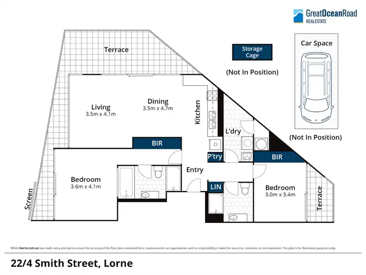 Floorplan of Homely apartment listing, 22/4 Smith Street, Lorne VIC 3232
