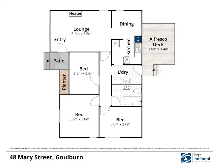 Floorplan of Homely house listing, 48 Mary Street, Goulburn NSW 2580