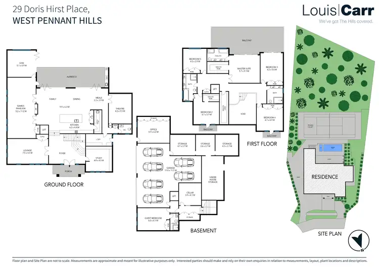 Floorplan of Homely house listing, 29 Doris Hirst Place, West Pennant Hills NSW 2125