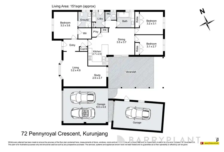 Floorplan of Homely house listing, 72 Pennyroyal Crescent, Kurunjang VIC 3337