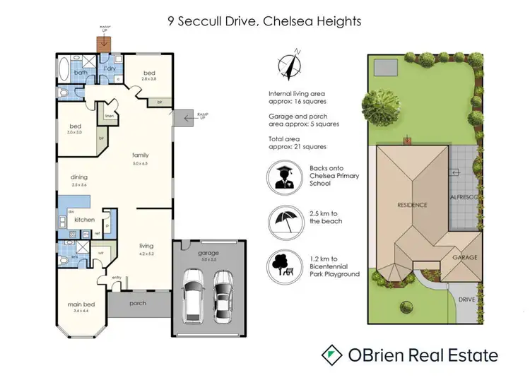 Floorplan of Homely house listing, 9 Seccull Drive, Chelsea Heights VIC 3196