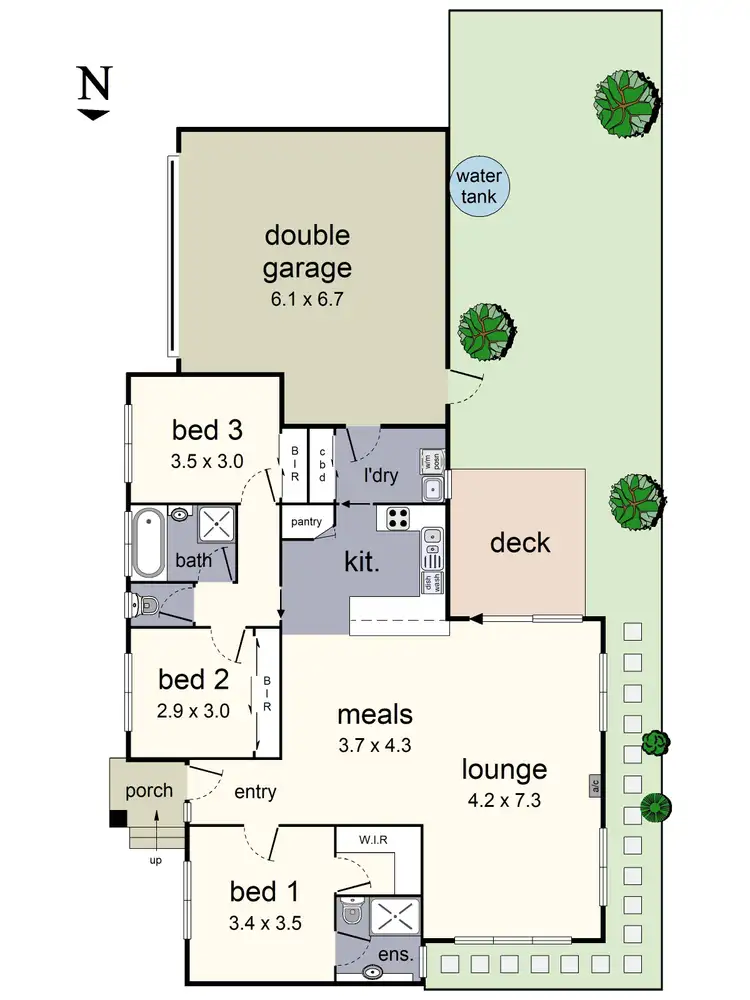 Floorplan of Homely unit listing, 2/16 Central Avenue, Bayswater North VIC 3153