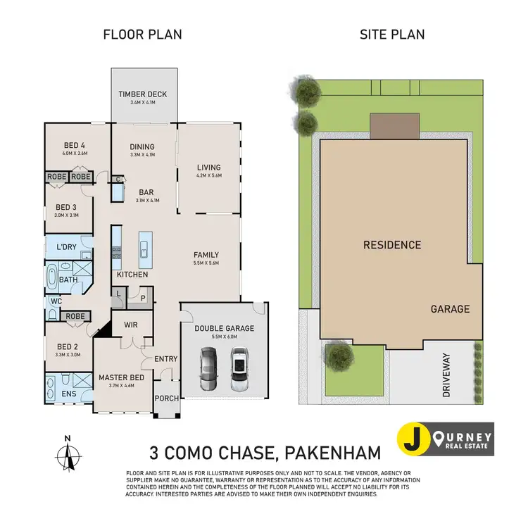Floorplan of Homely house listing, 3 Como Chase, Pakenham VIC 3810