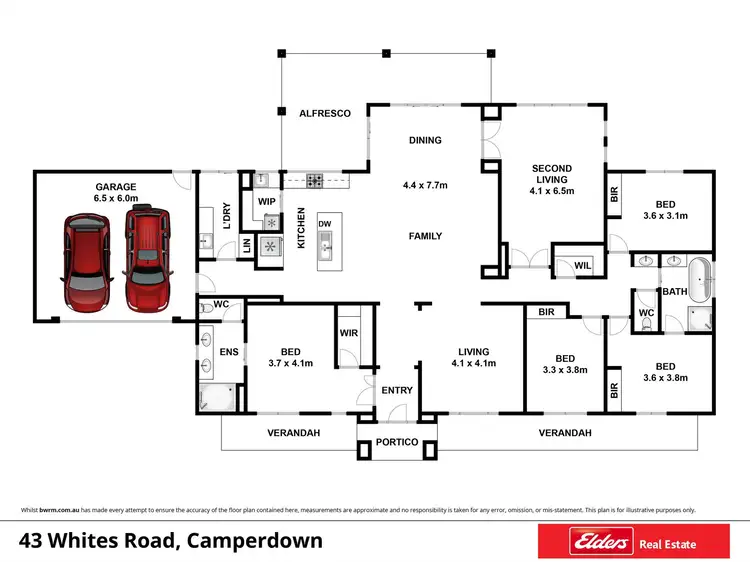 Floorplan of Homely house listing, 43 Whites Road, Camperdown VIC 3260