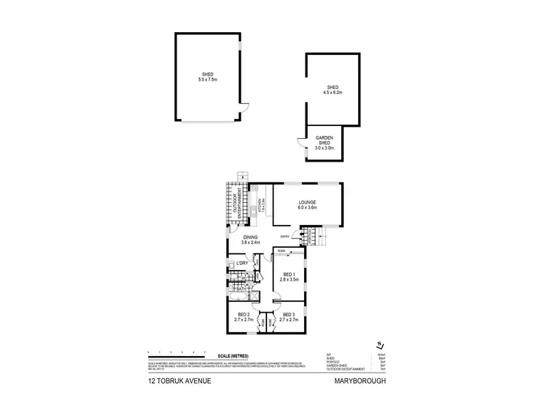 Floorplan of Homely house listing, 12 Tobruk Avenue, Maryborough VIC 3465