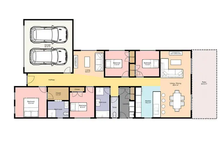Floorplan of Homely house listing, 2 Fault Crescent, North Wonthaggi VIC 3995