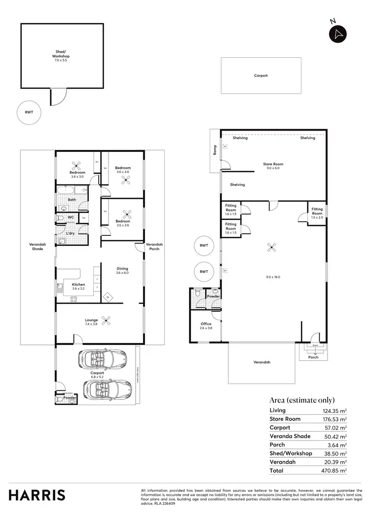 Floorplan of Homely house listing, 23 Main Street, Minlaton SA 5575