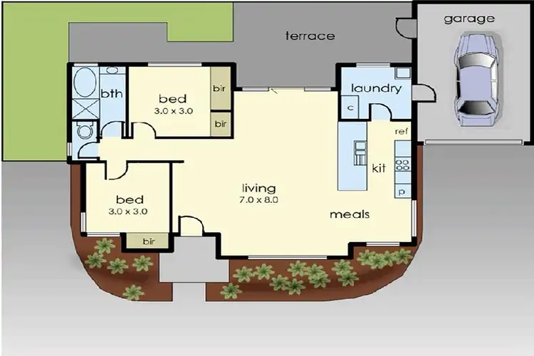 Floorplan of Homely unit listing, 2/7-9 Elizabeth Street, Cranbourne North VIC 3977