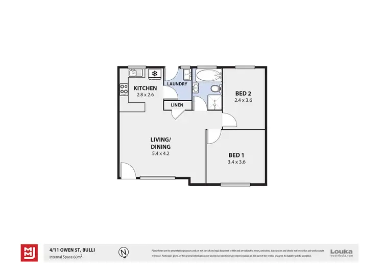 Floorplan of Homely villa listing, 4/11 Owen Street, Bulli NSW 2516