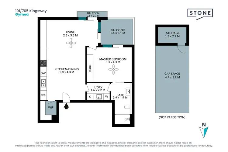Floorplan of Homely apartment listing, 101/705 Kingsway, Gymea NSW 2227