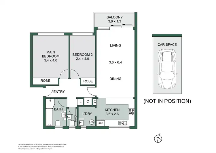 Floorplan of Homely apartment listing, 12/242 Ben Boyd Road, Cremorne NSW 2090