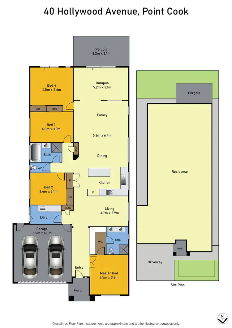 Floorplan of Homely house listing, 40 Hollywood Avenue, Point Cook VIC 3030