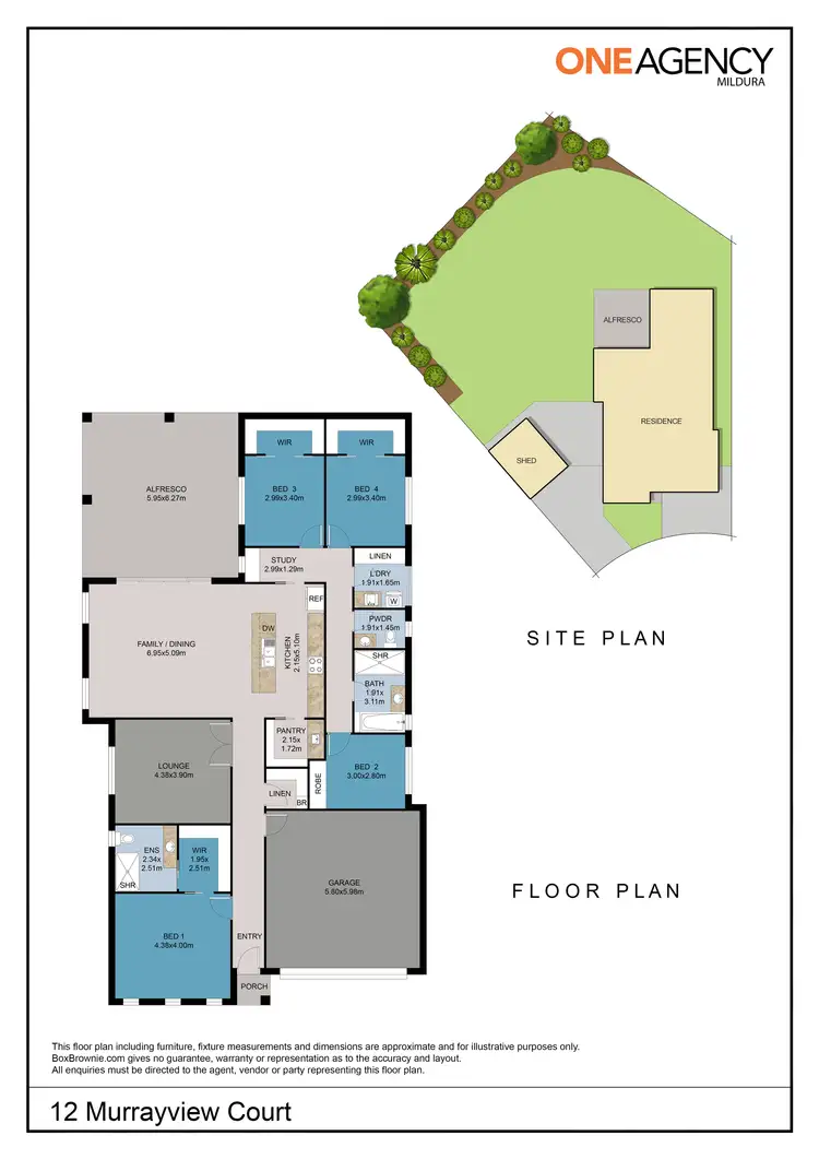 Floorplan of Homely house listing, 12 Murrayview Court, Merbein VIC 3505