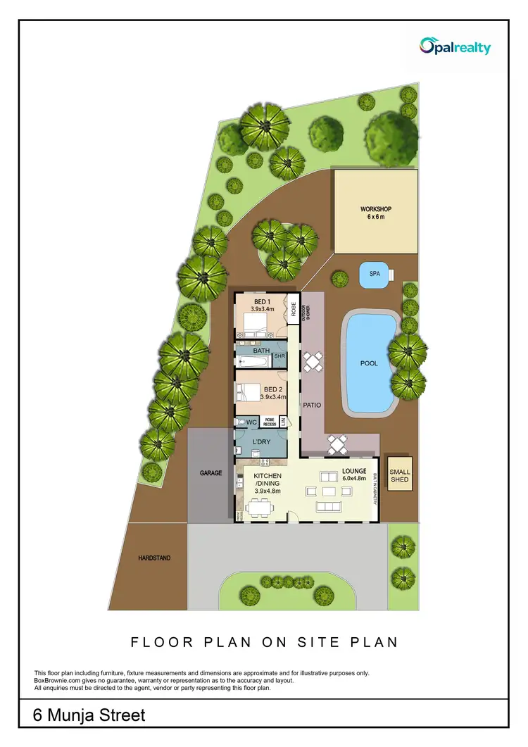 Floorplan of Homely house listing, 6 Munja Street, Golden Bay WA 6174