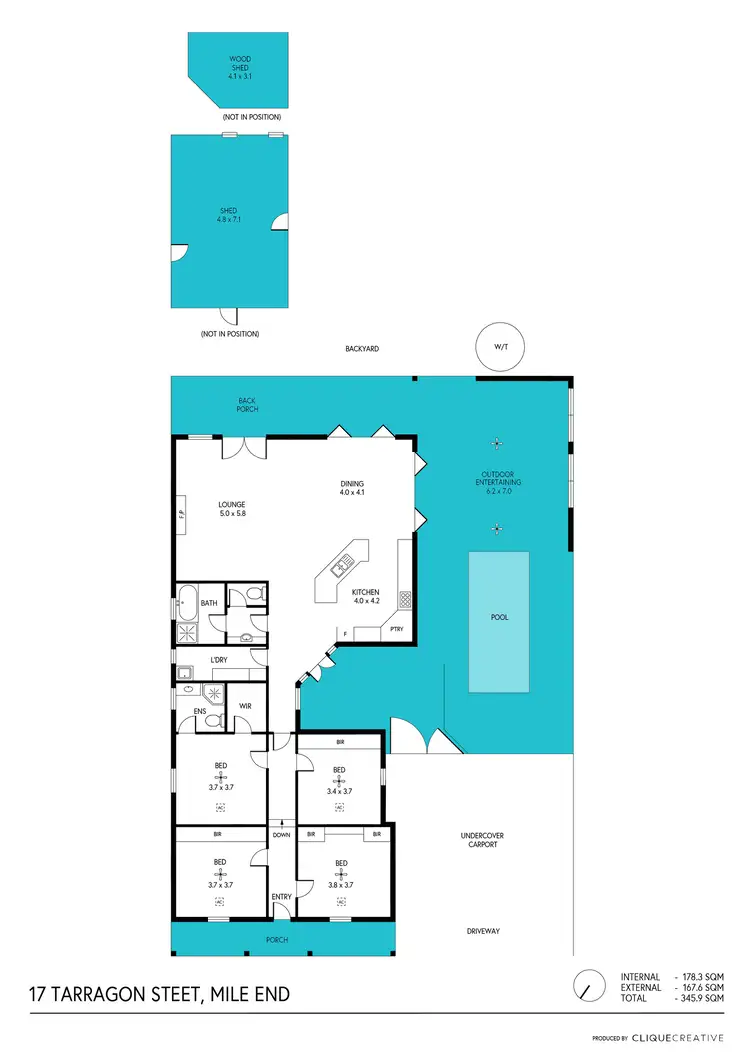 Floorplan of Homely house listing, 17 Tarragon Street, Mile End SA 5031