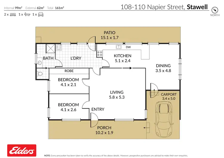 Floorplan of Homely house listing, 108-110 Napier Street, Stawell VIC 3380