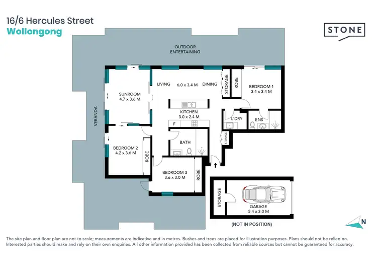 Floorplan of Homely apartment listing, 16/6 Hercules Street, Wollongong NSW 2500