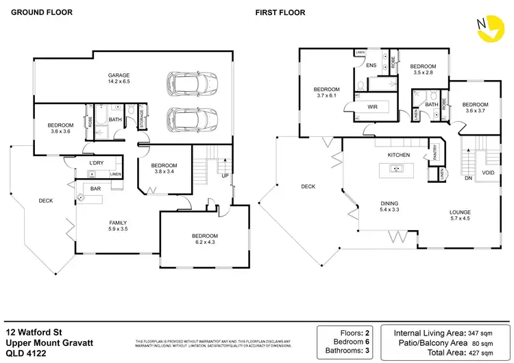 Floorplan of Homely house listing, 12 Watford Street, Upper Mount Gravatt QLD 4122