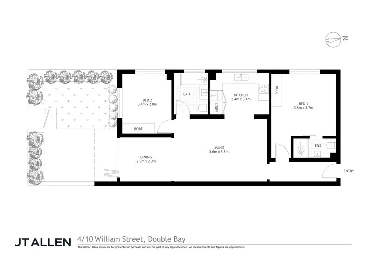 Floorplan of Homely apartment listing, 4/10 William Street, Double Bay NSW 2028