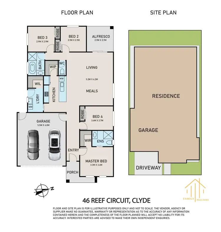 Floorplan of Homely house listing, 46 Reef Circuit, Clyde VIC 3978