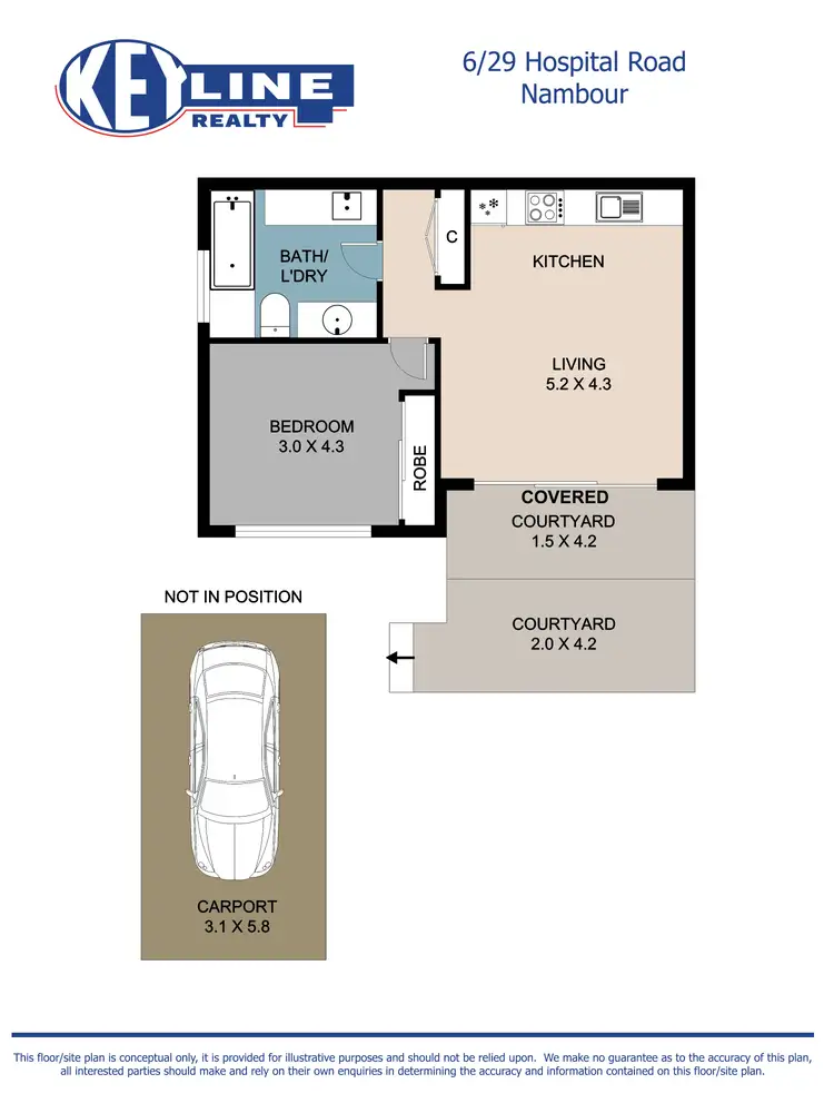 Floorplan of Homely unit listing, 6/29 Hospital Road, Nambour QLD 4560