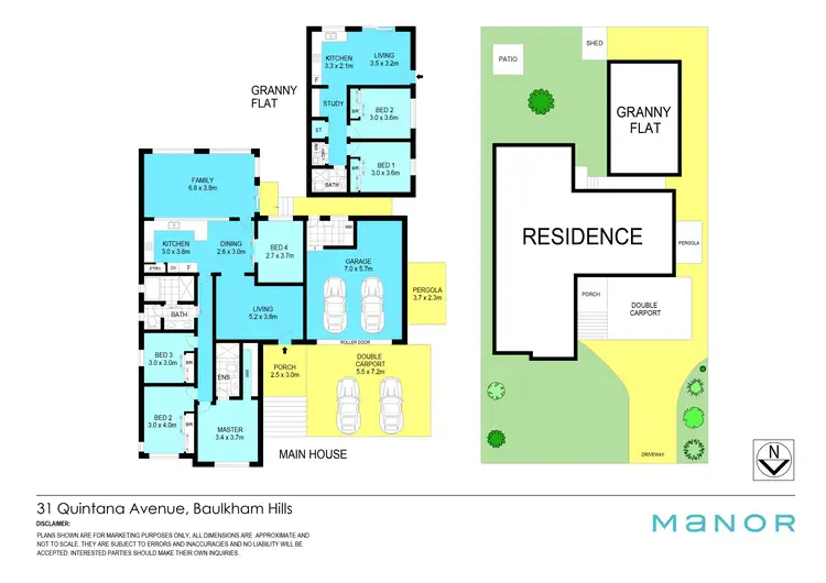 Floorplan of Homely house listing, 31 & 31A Quintana Avenue, Baulkham Hills NSW 2153