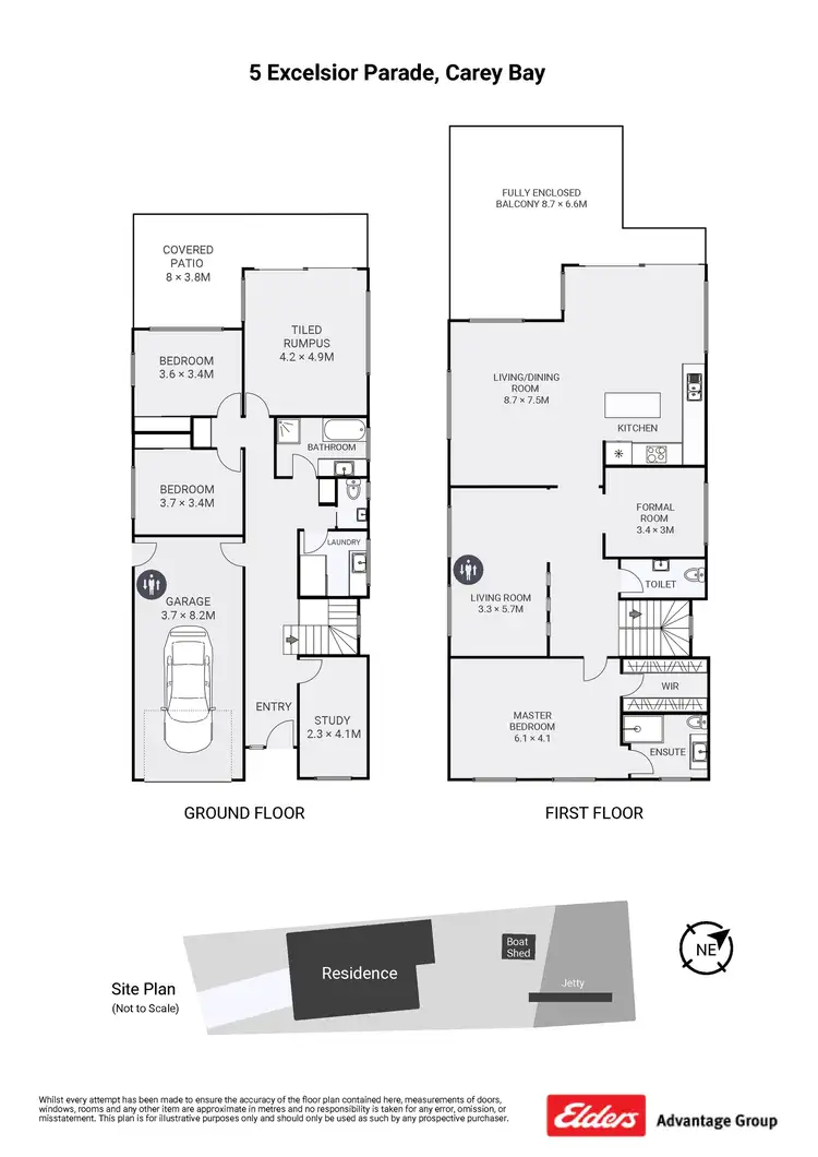 Floorplan of Homely house listing, 5 Excelsior Parade, Carey Bay NSW 2283