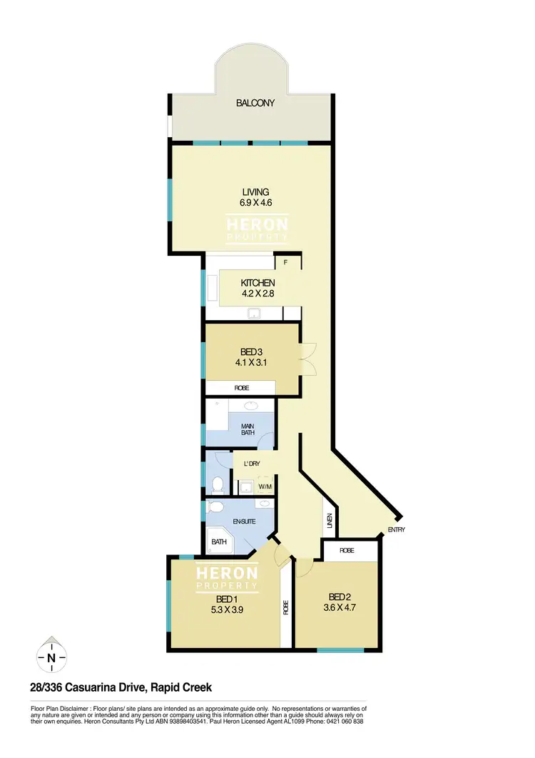 Floorplan of Homely unit listing, 28/336 Casuarina Drive, Rapid Creek NT 810