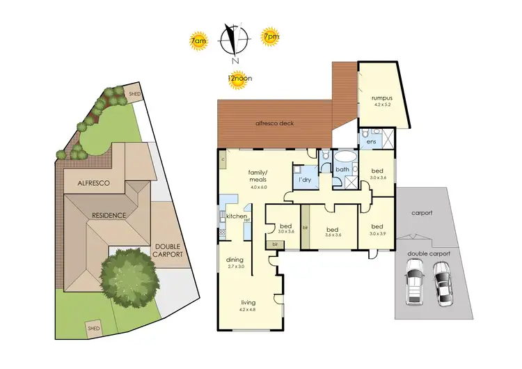 Floorplan of Homely house listing, 14 Grimwade Crescent, Frankston VIC 3199