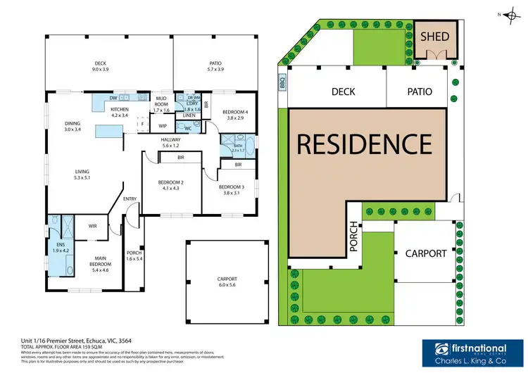 Floorplan of Homely house listing, 16 Premier Street, Echuca VIC 3564