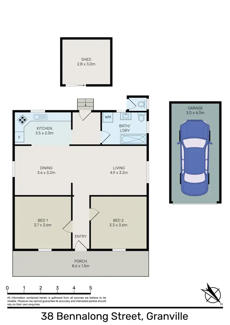 Floorplan of Homely house listing, 38 Bennalong Street, Granville NSW 2142
