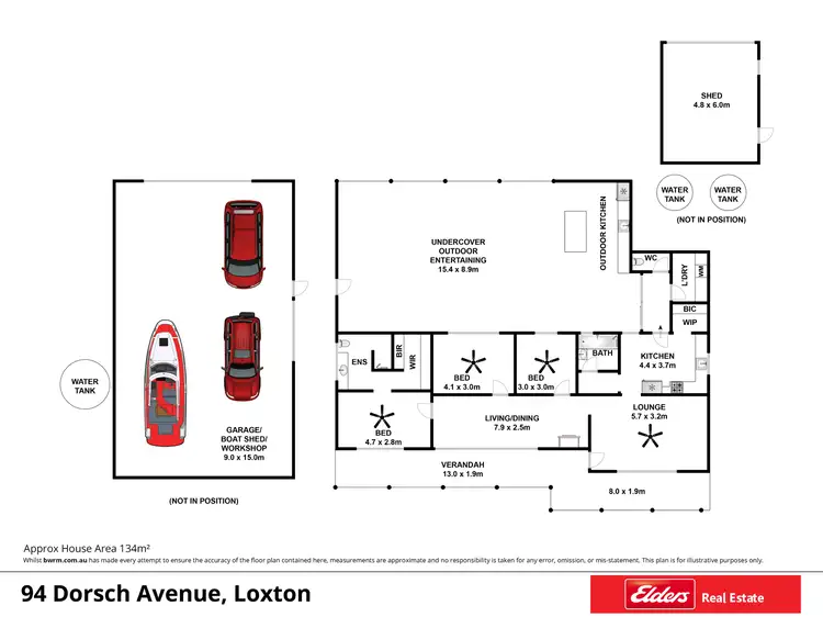 Floorplan of Homely house listing, 94 Dorsch Avenue, Loxton SA 5333