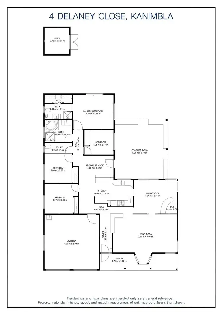 Floorplan of Homely house listing, 4 Delaney Close, Kanimbla QLD 4870