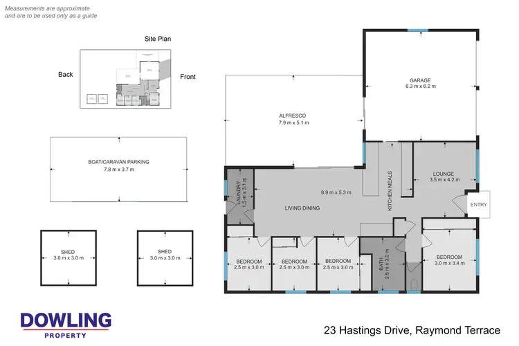 Floorplan of Homely house listing, 23 Hastings Drive, Raymond Terrace NSW 2324