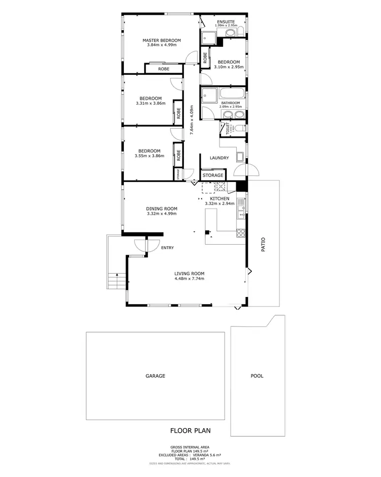 Floorplan of Homely house listing, 15 McHugh Crescent, Whitfield QLD 4870