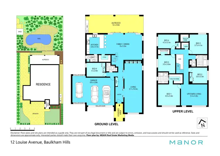 Floorplan of Homely house listing, 12 Louise Avenue, Baulkham Hills NSW 2153