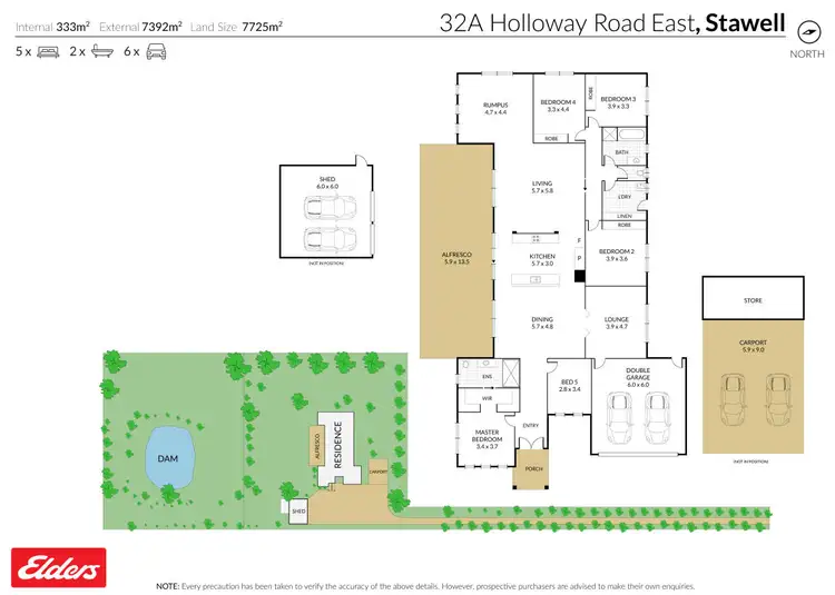 Floorplan of Homely rural property listing, 32A Holloway Road East, Stawell VIC 3380