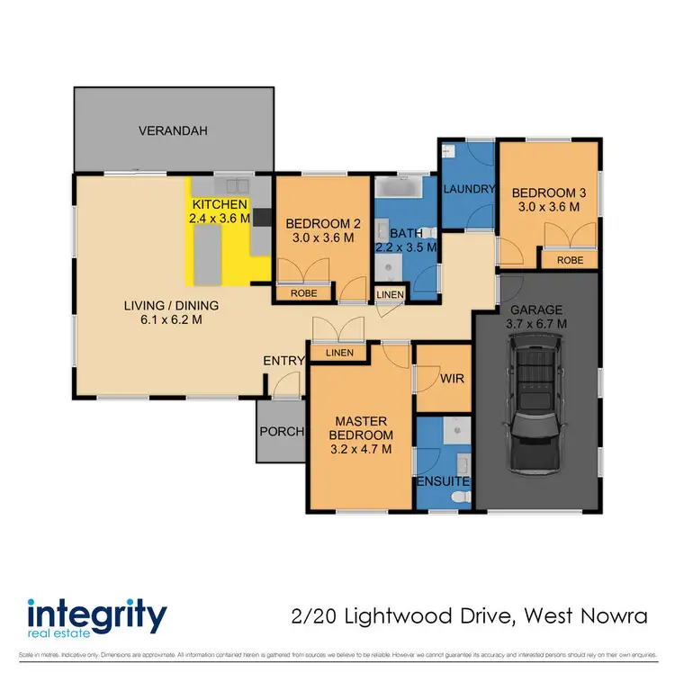 Floorplan of Homely house listing, 2/20 Lightwood Drive, West Nowra NSW 2541