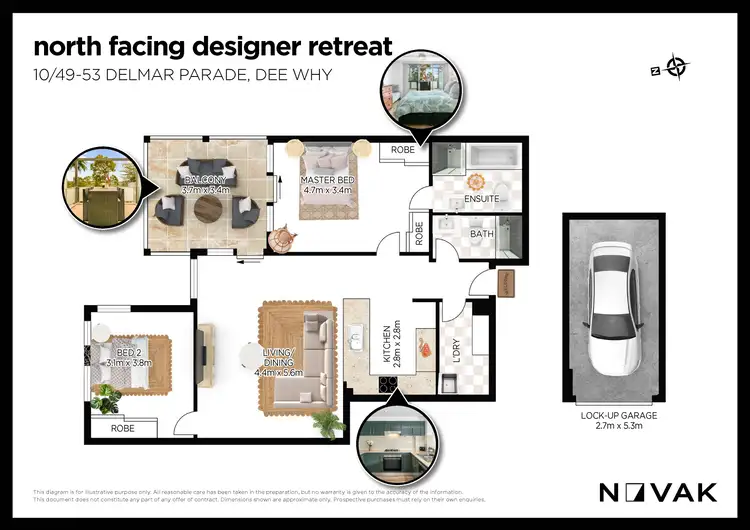 Floorplan of Homely apartment listing, 10/49-53 Delmar Parade Parade, Dee Why NSW 2099