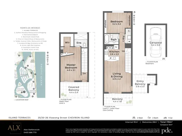 Floorplan of Homely apartment listing, 25/20-26 Illawong Street, Chevron Island QLD 4217