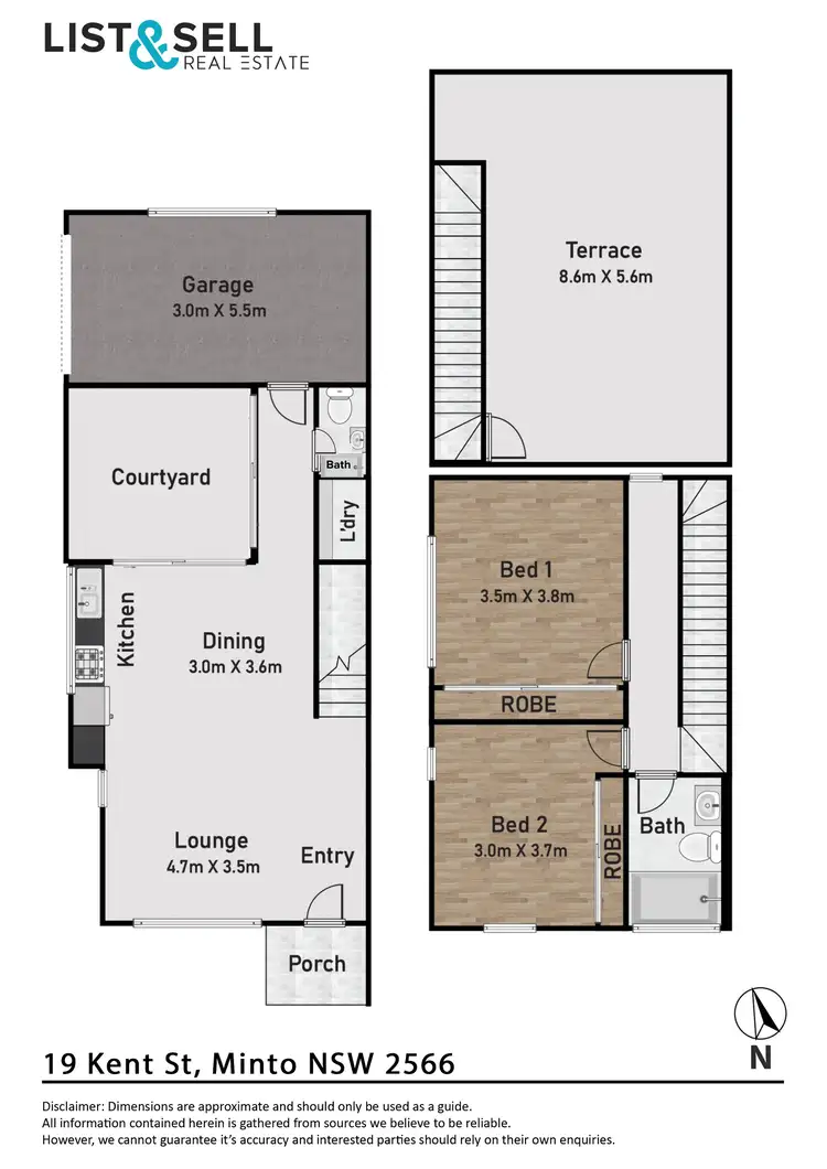 Floorplan of Homely house listing, 19E Kent Street, Minto NSW 2566