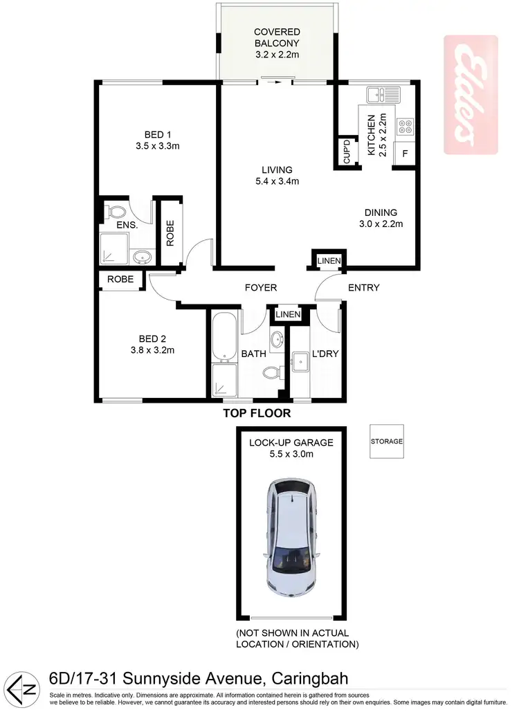 Floorplan of Homely apartment listing, 6D/17 Sunnyside Avenue, Caringbah NSW 2229