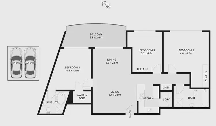 Floorplan of Homely apartment listing, 85/122 Saunders Street, Pyrmont NSW 2009