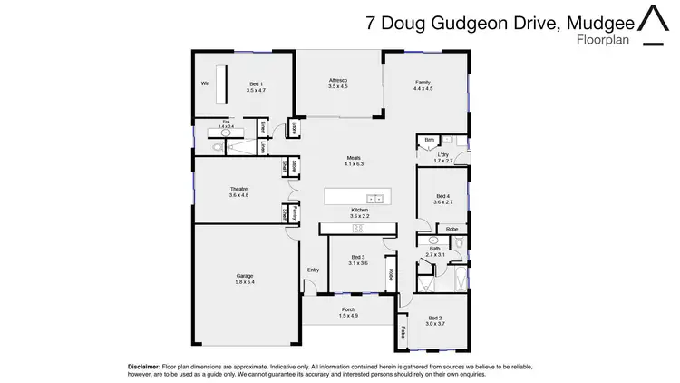 Floorplan of Homely house listing, 7 Doug Gudgeon Drive, Mudgee NSW 2850
