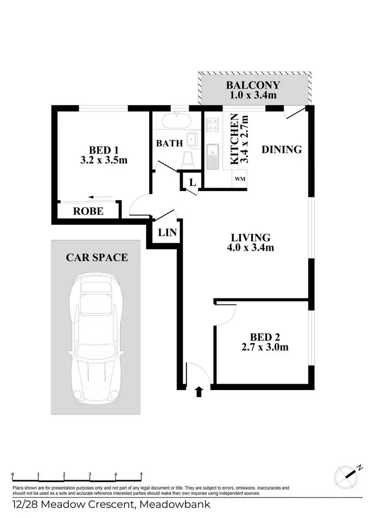 Floorplan of Homely apartment listing, 12/28 Meadow Crescent, Meadowbank NSW 2114