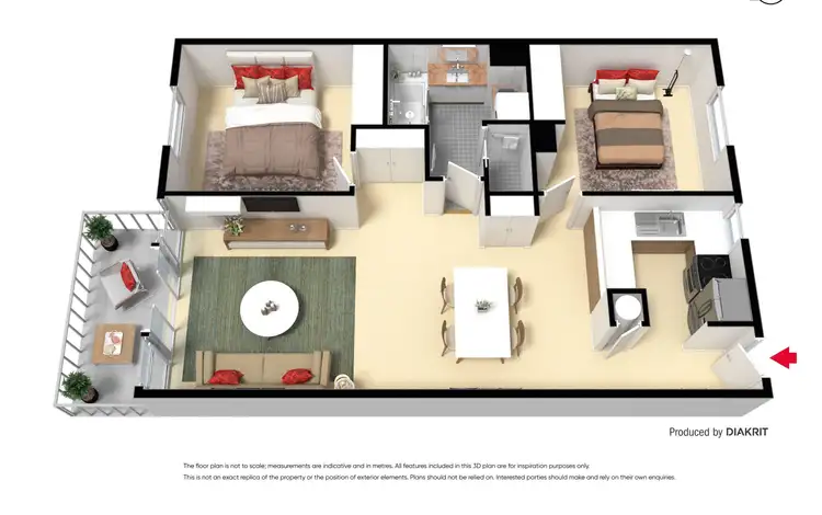Floorplan of Homely apartment listing, 15/119-125 Wellington Street, St Kilda West VIC 3182
