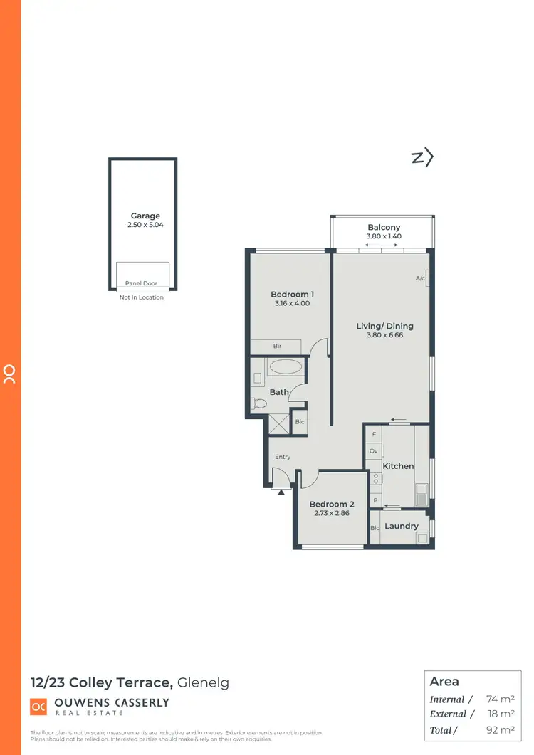 Floorplan of Homely unit listing, 12/23 Colley Terrace, Glenelg SA 5045