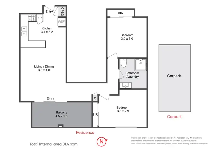 Floorplan of Homely apartment listing, 8/430 Nepean Highway, Frankston VIC 3199